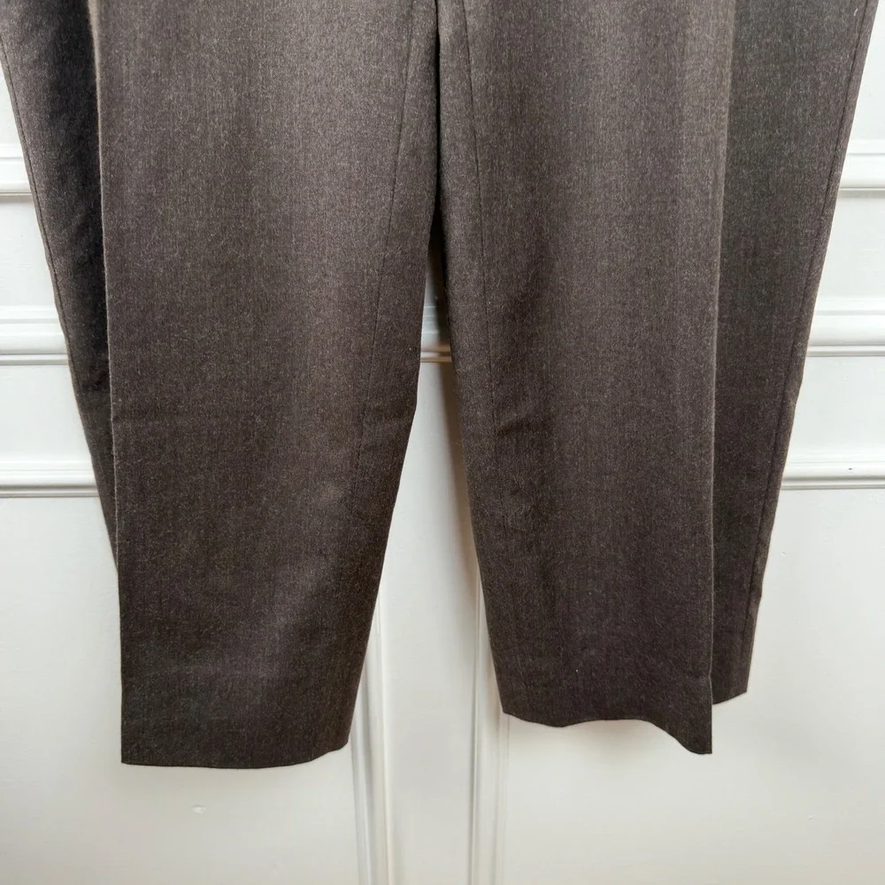 Cricketeer Mens Vintage Pleated Dress Pants Brown Straight Leg Size 42 RN 77219